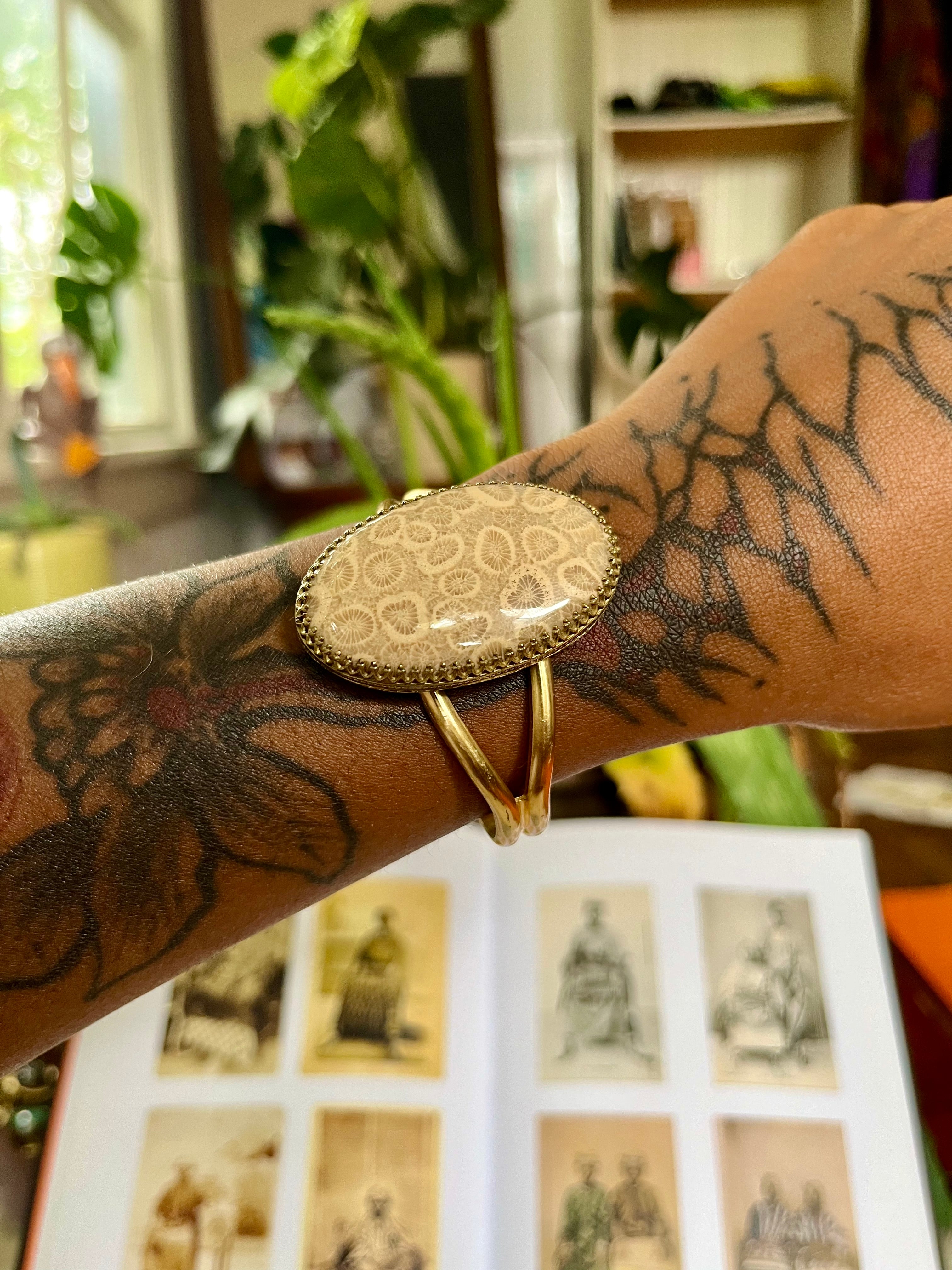 Fossilized Coral From Long Ago Cuff