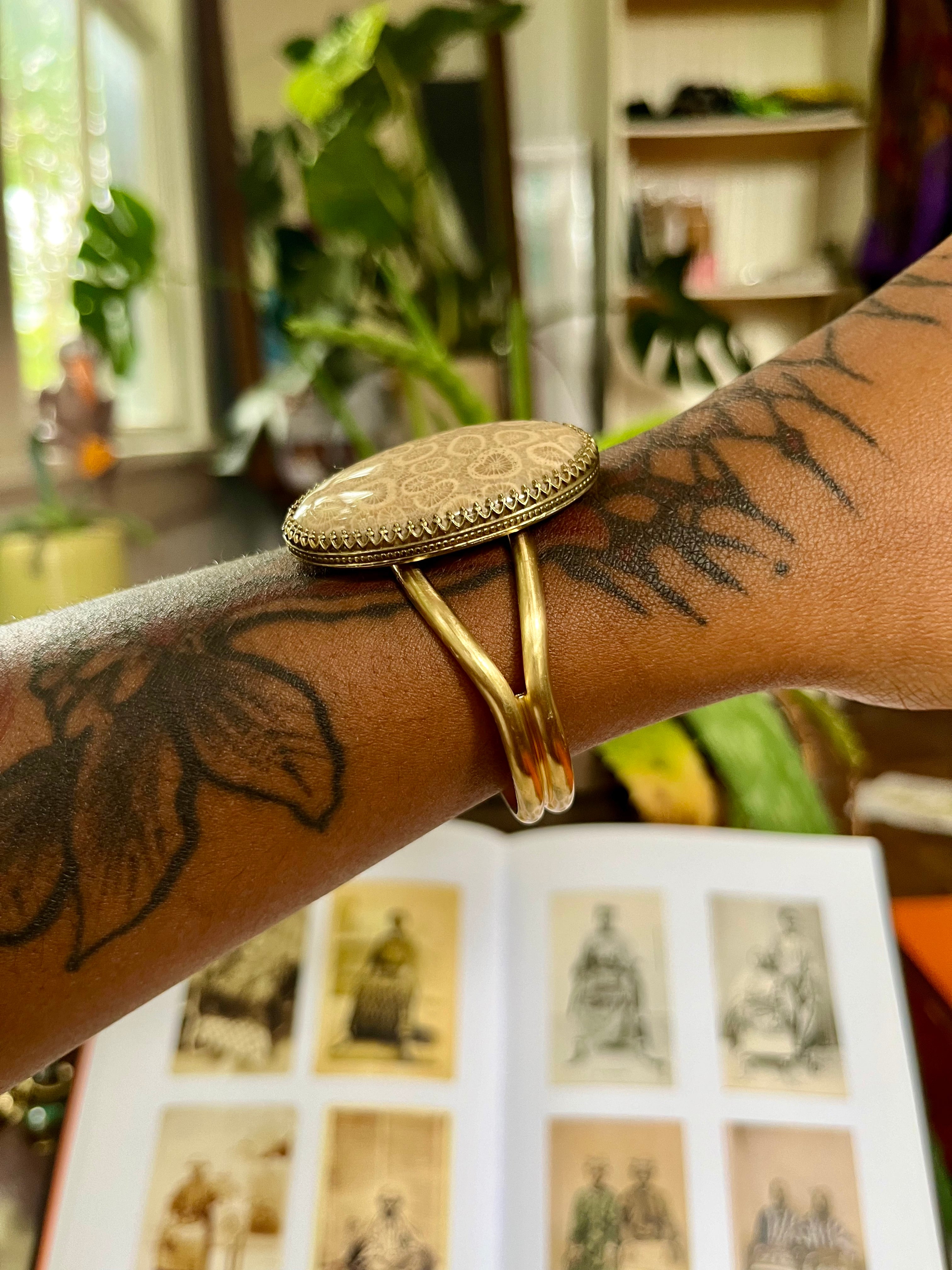 Fossilized Coral From Long Ago Cuff