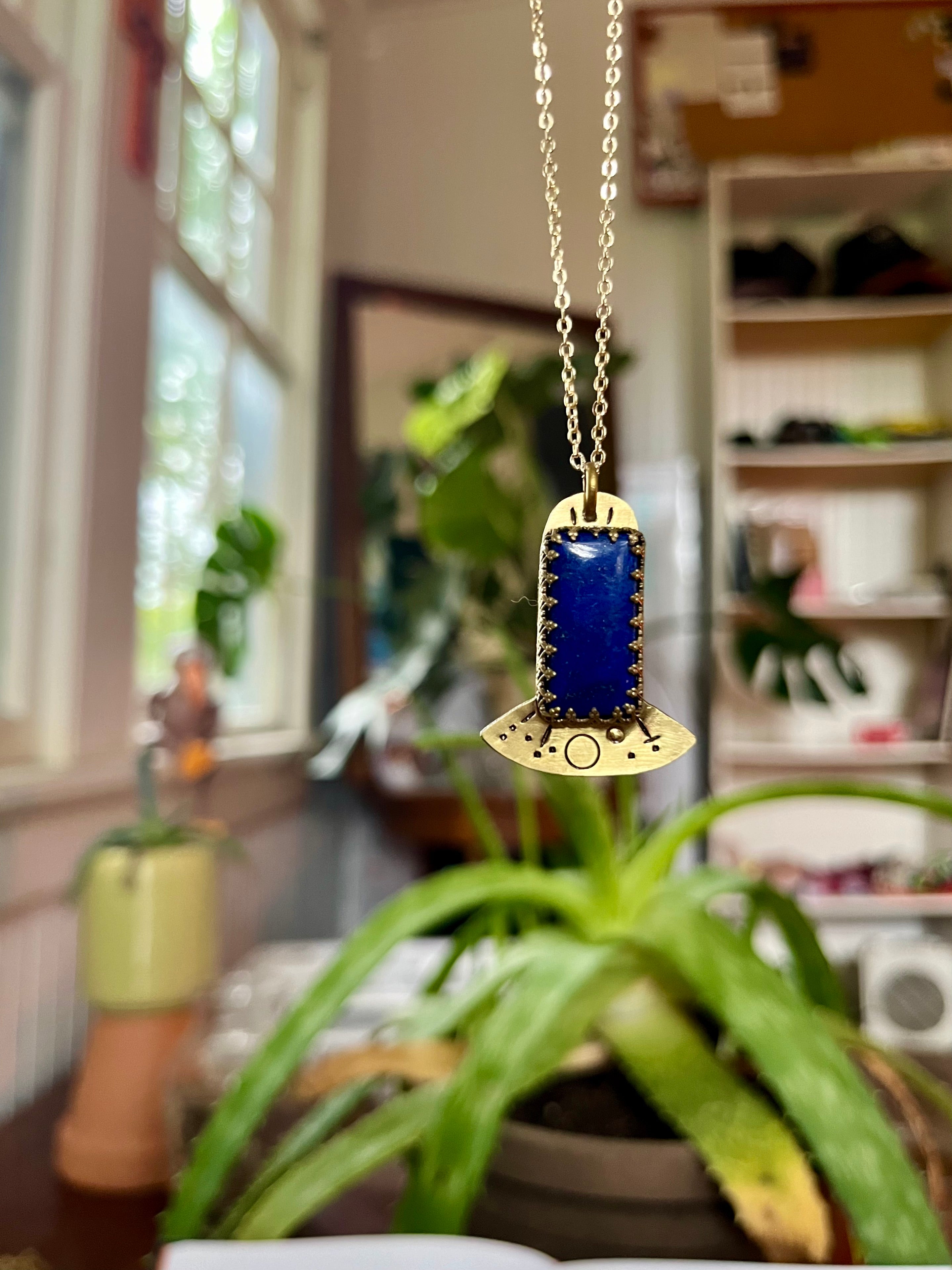 Lapis Lazuli Mothership Necklace