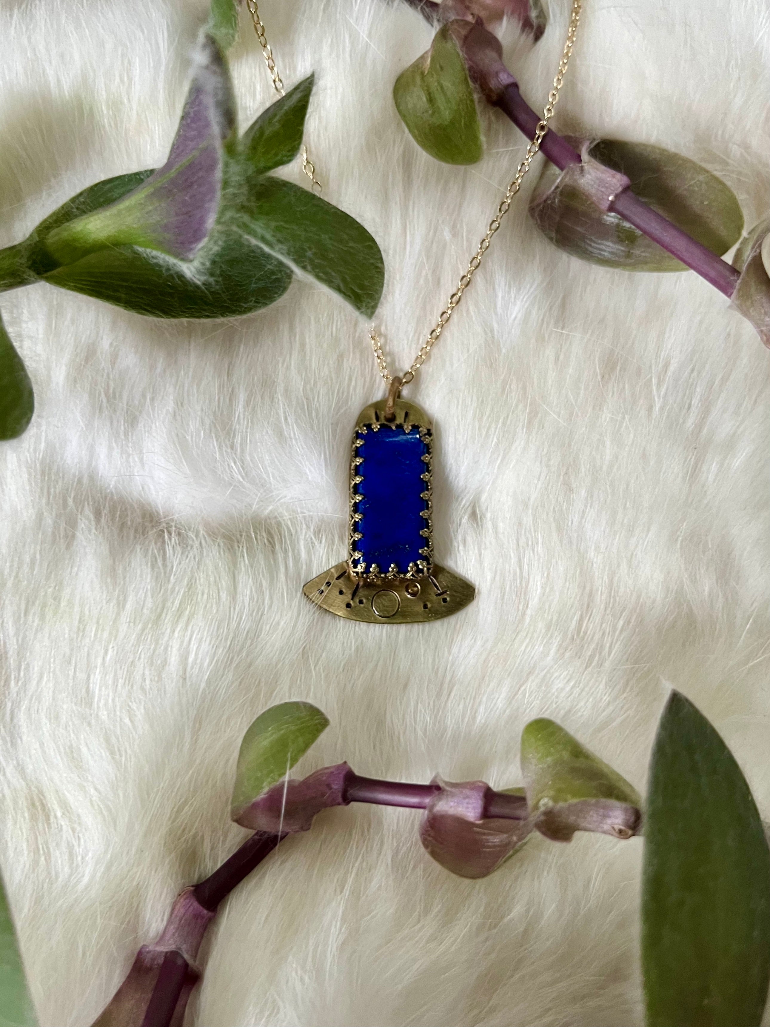 Lapis Lazuli Mothership Necklace