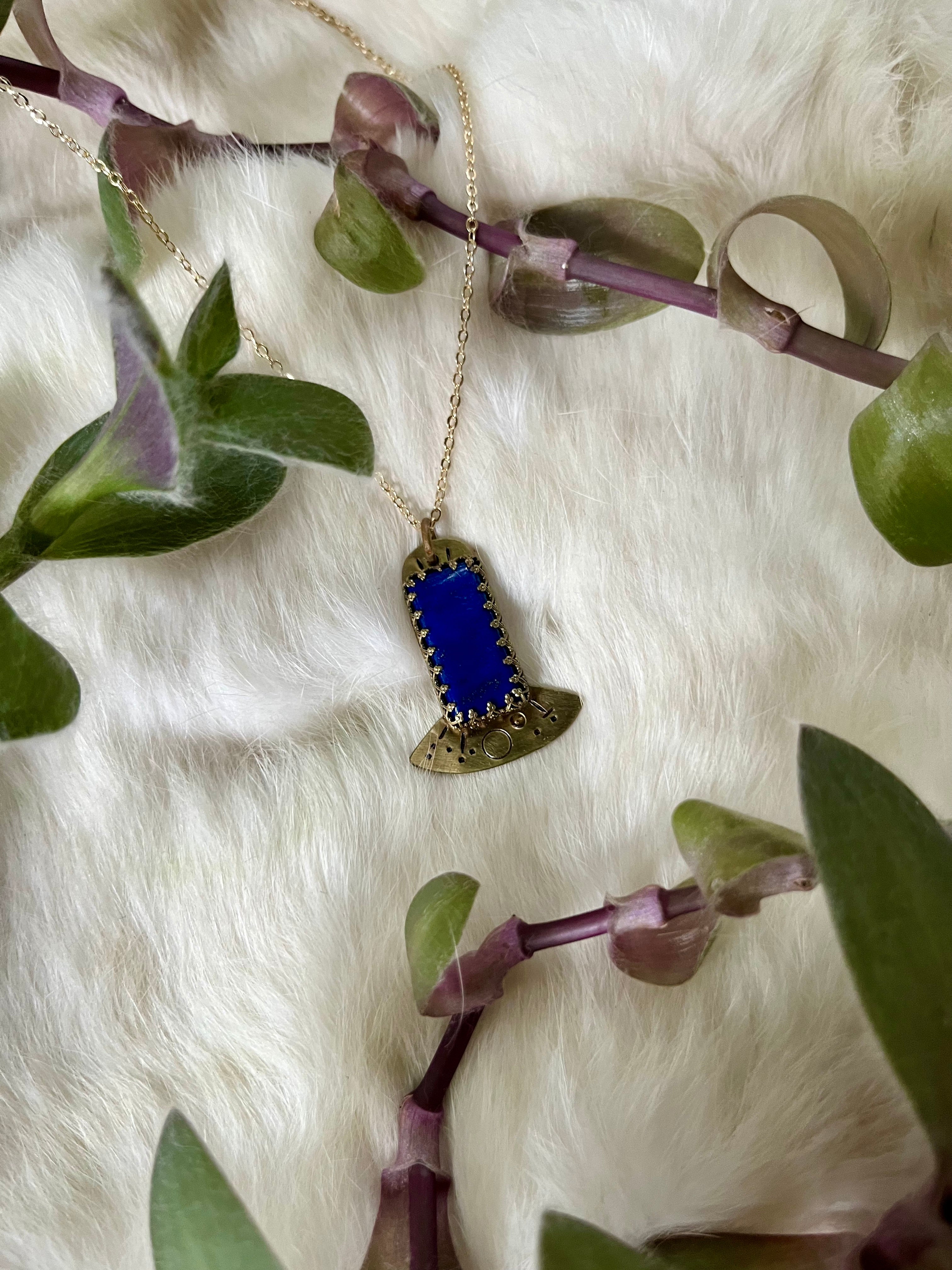 Lapis Lazuli Mothership Necklace