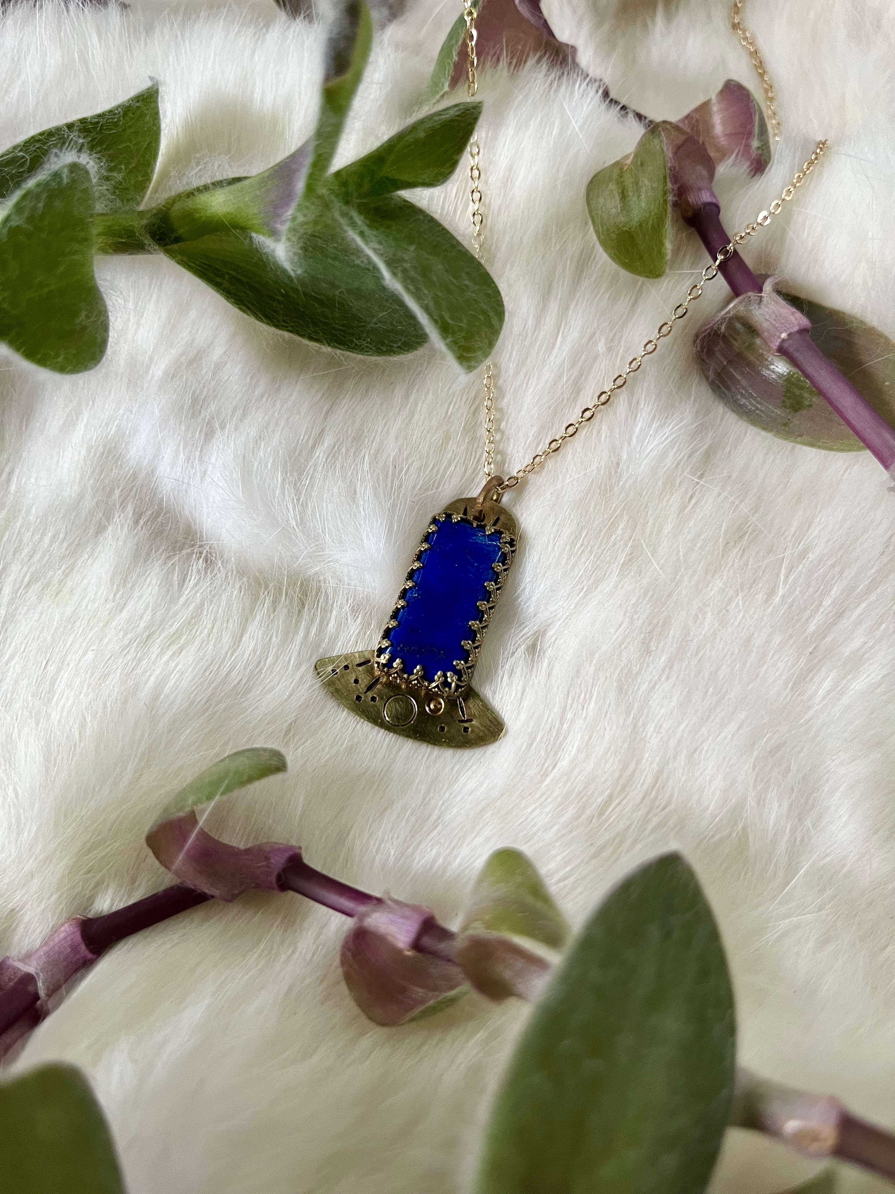 Lapis Lazuli Mothership Necklace