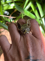 Sphinx Cat Bite Ring