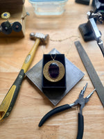 Rainbow Fluorite Cycle Necklace