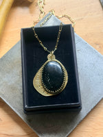 Black Tourmaline Protective Root Necklace