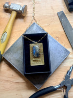 Rutilated Quartz + Labradorite Double Deck Necklace #3