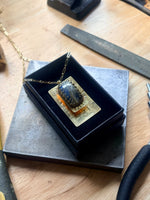 Rutilated Quartz + Labradorite Double Deck Necklace #3