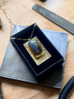 Rutilated Quartz + Labradorite Double Deck Necklace #3