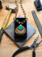 Turquoise Double Deck Pendant