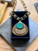 Turquoise Double Deck Pendant
