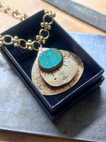 Turquoise Double Deck Pendant