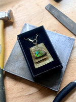 Green Ammolite Double Deck Pendant
