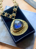 Rutilated Quartz + Labradorite Double Deck Necklace #2