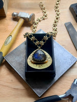 Rutilated Quartz + Labradorite Double Deck Necklace #2