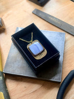 Big Blue Lace Agate Necklace #2