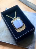 Big Blue Lace Agate Necklace #2
