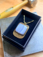 Big Blue Lace Agate Necklace #2