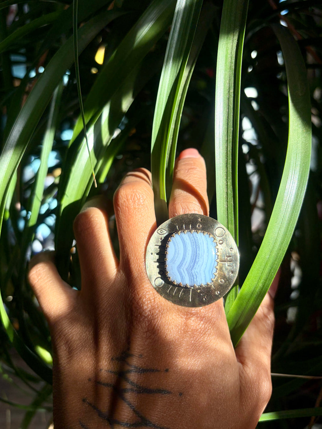 Mighty Blue Lace Agate Ring