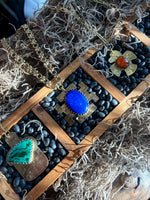 Mesoamerican Stepped Cross Lapis Lazuli Necklace
