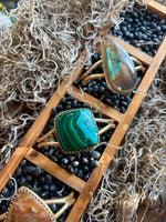Verdant Current Malachite + Chrysocolla Cuff