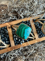 Verdant Current Malachite + Chrysocolla Cuff
