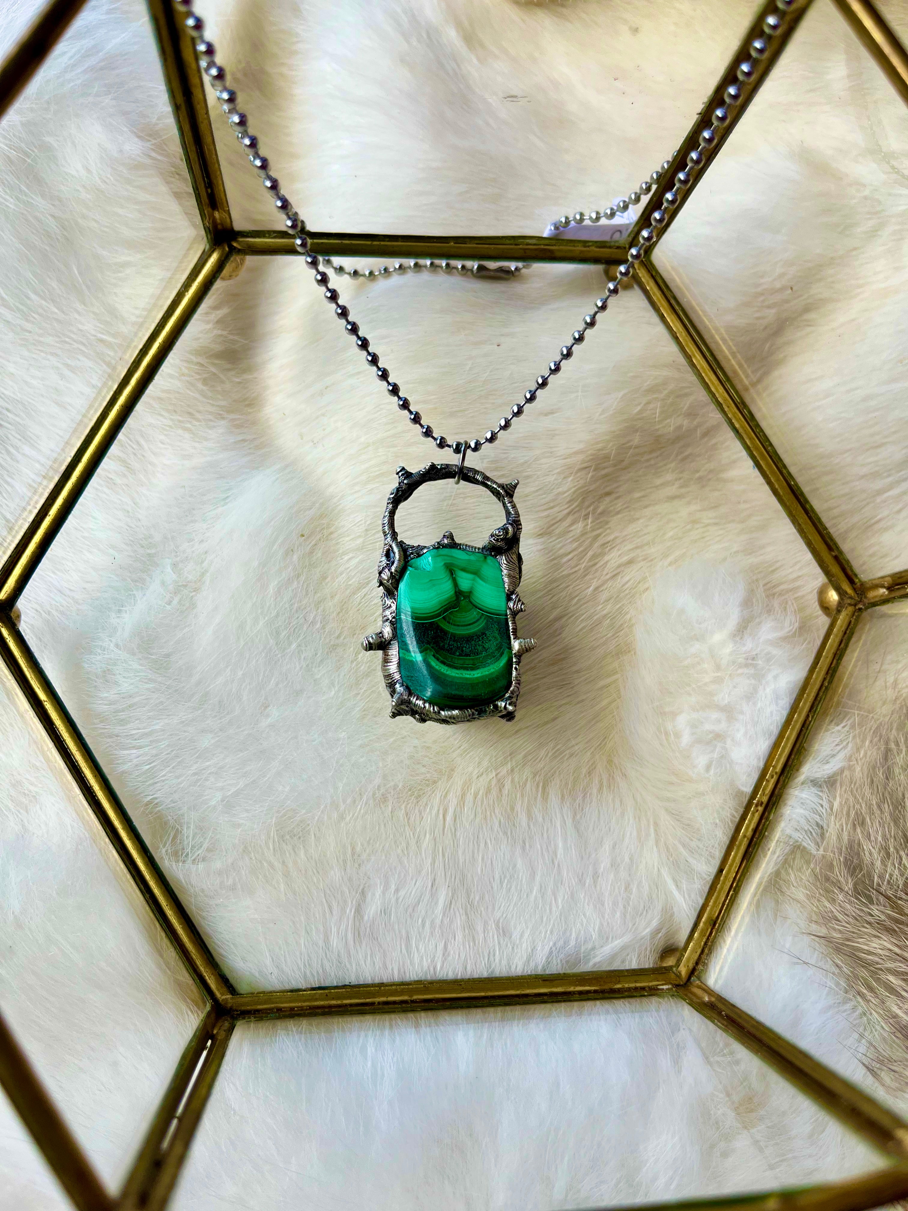 Malachite Man Necklace