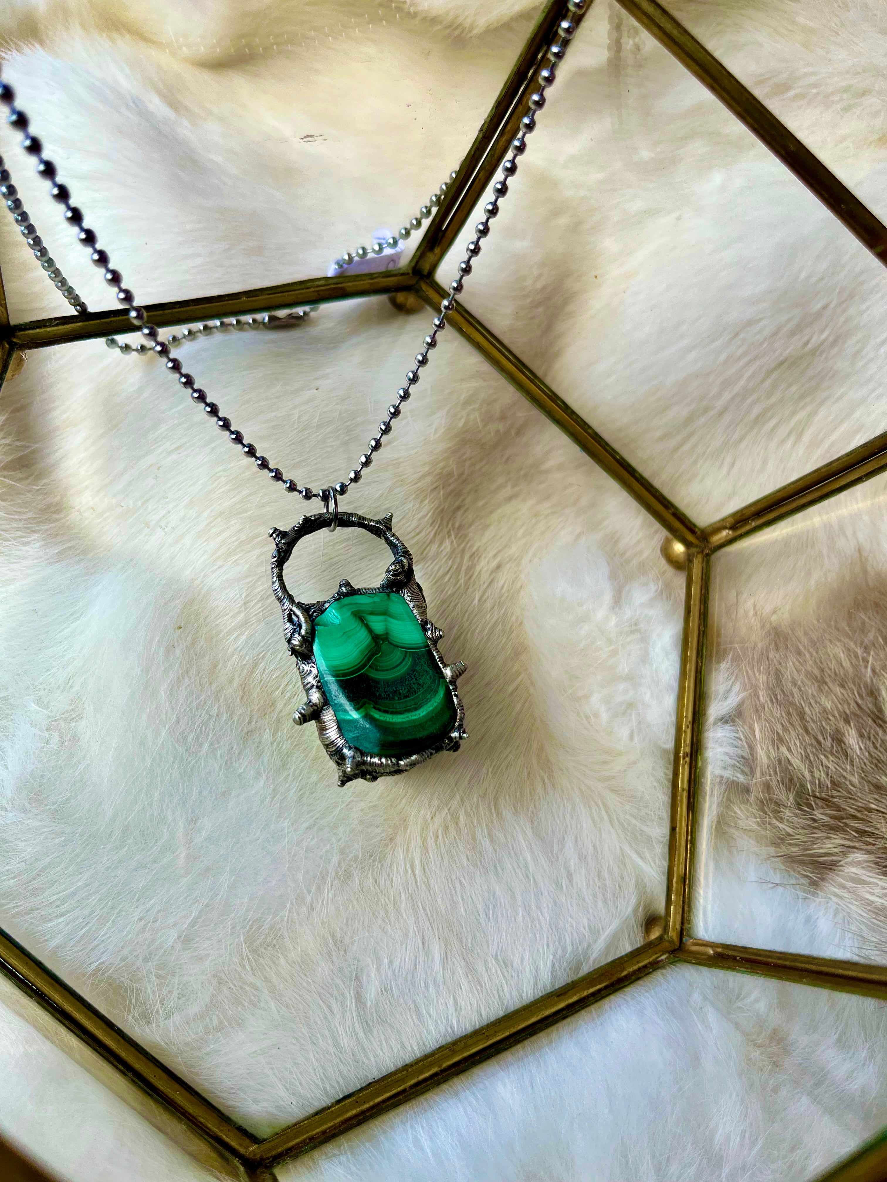 Malachite Man Necklace