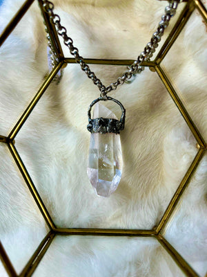 Irregular Clear Quartz Necklace