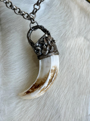 Mini Wild Boar Tusk Necklace