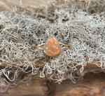 Soft Fire Peach Moonstone Cuff