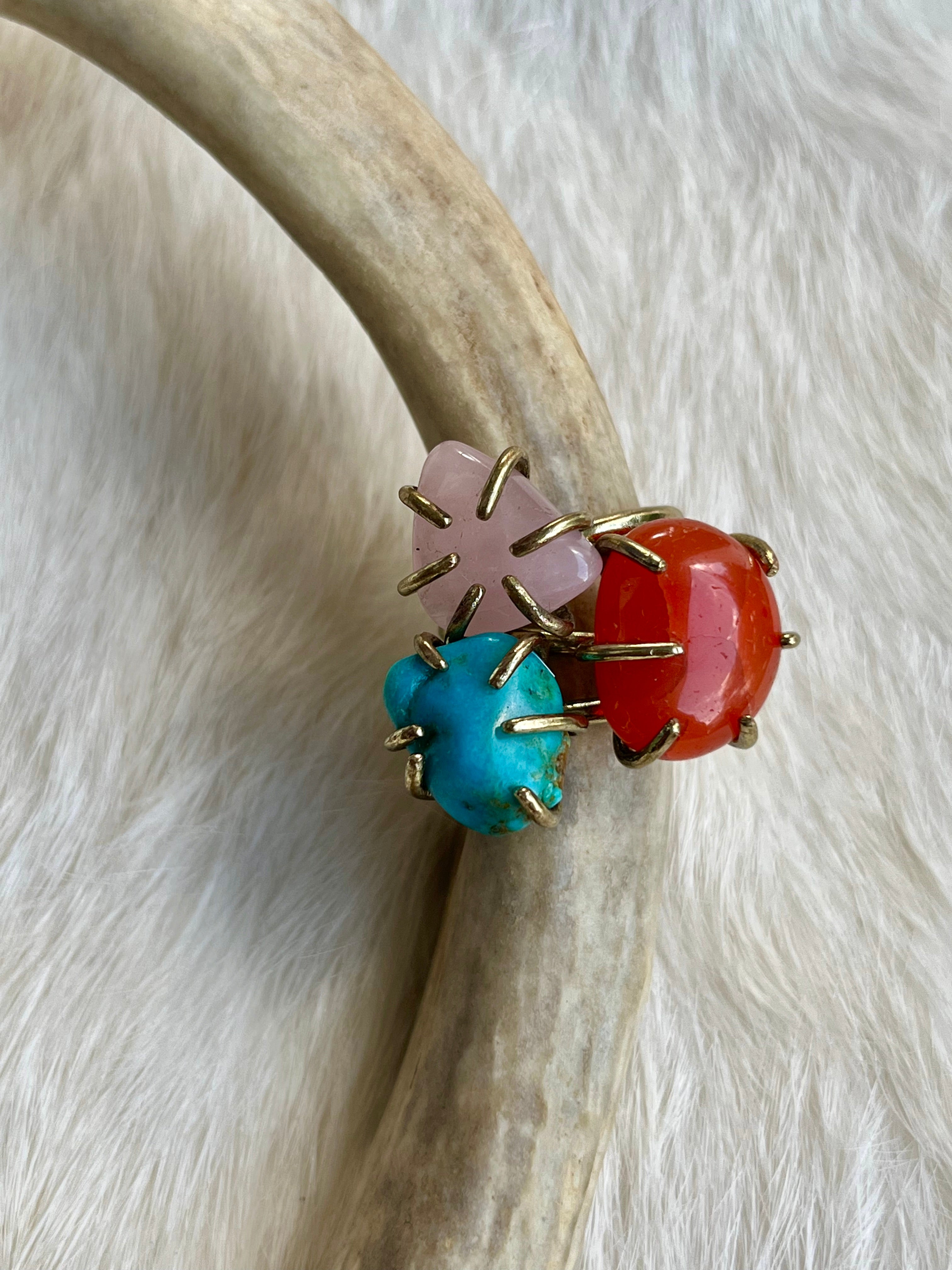 Turquoise 6 Prong Ring 1