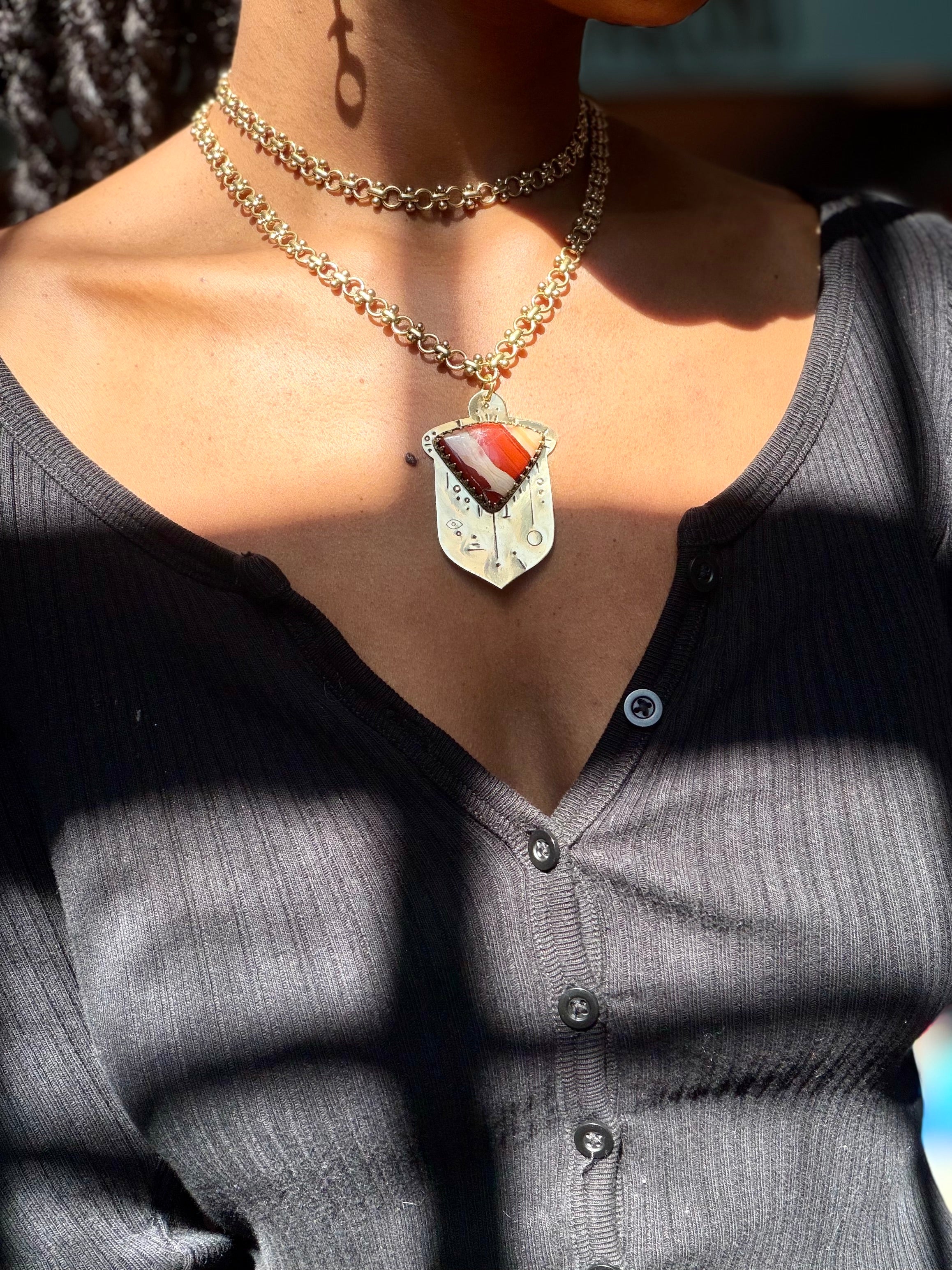 Red Jasper Rootfire Necklace