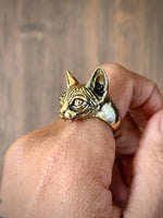 Sphinx Cat Bite Ring
