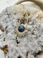 Blue Spot Jasper Aten Sundrop Necklace First Light