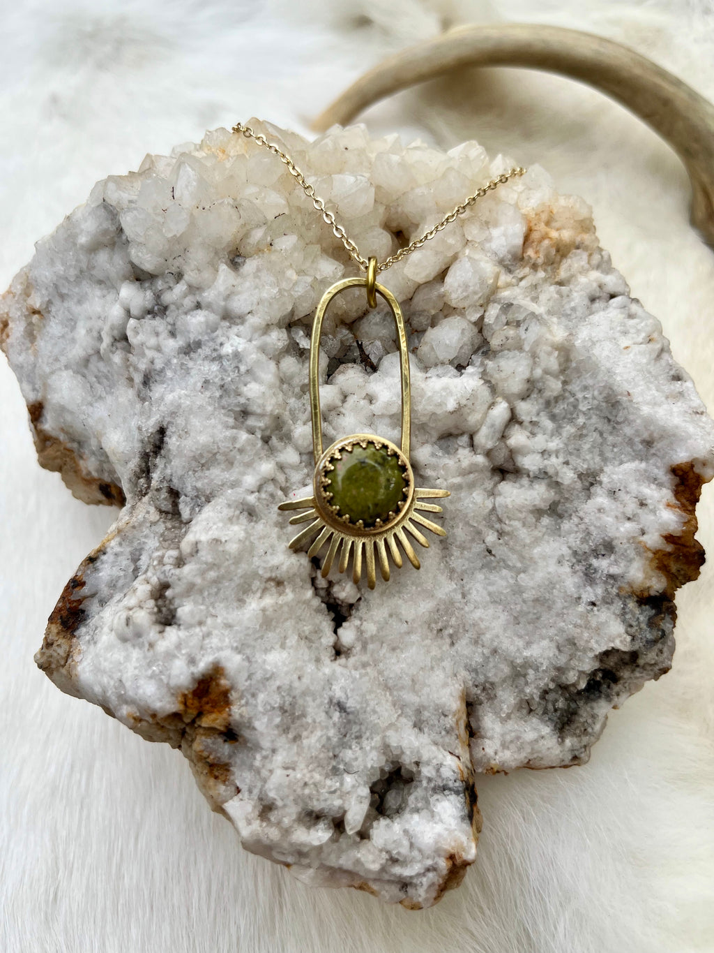 Unakite Aten Sundrop Necklace First Light