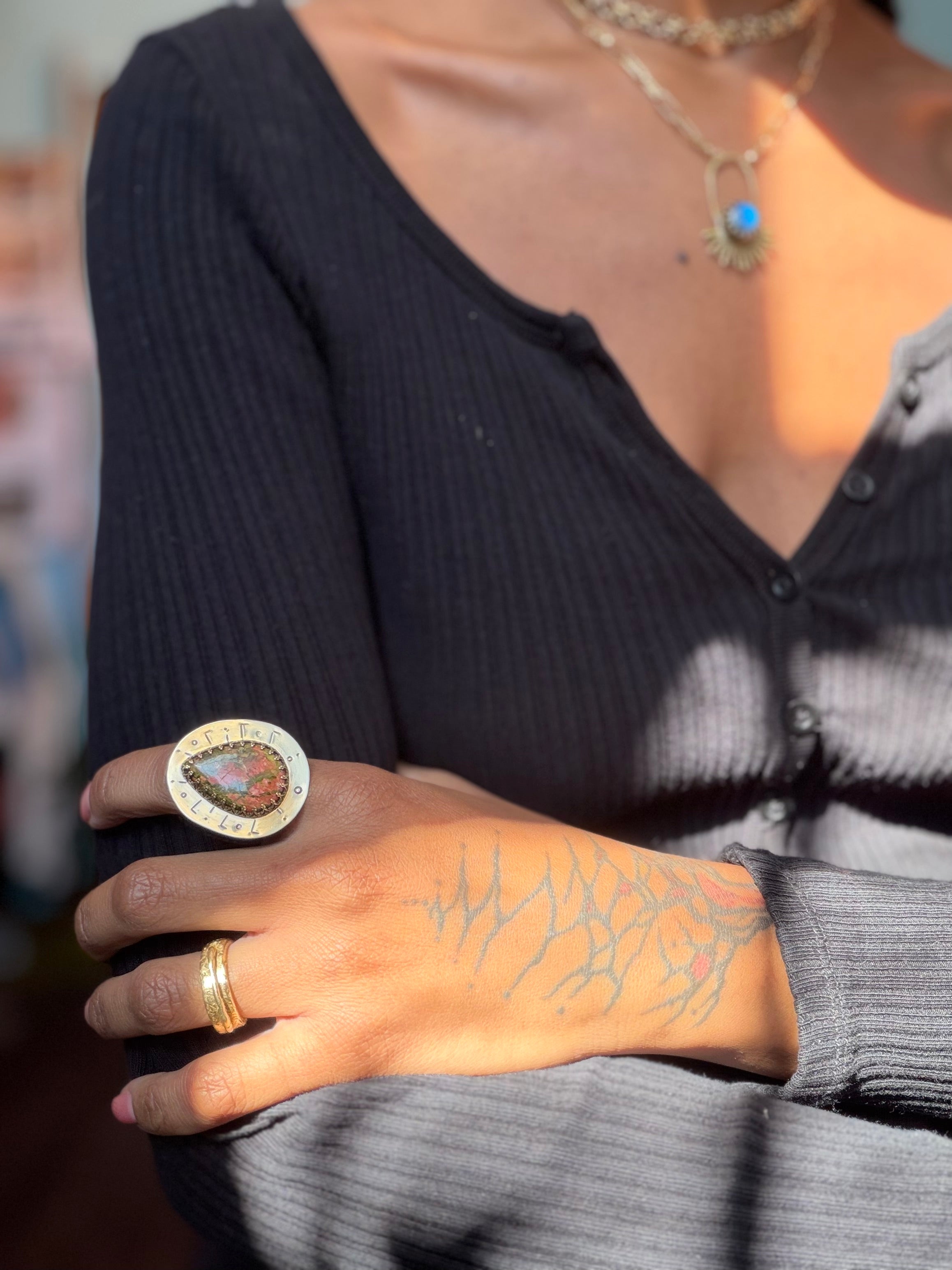 Unakite Balance Ring