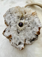 Garnet Aten Sundrop Necklace