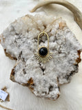 Black Obsidian Aten Sundrop Necklace First Light