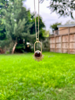 Garnet Aten Sundrop Necklace