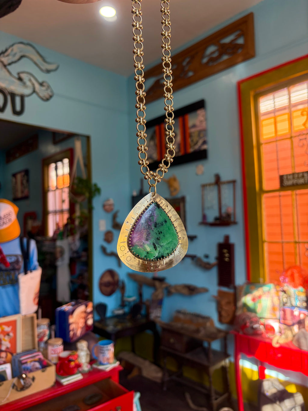 Ruby Zoisite Heartforge Talisman