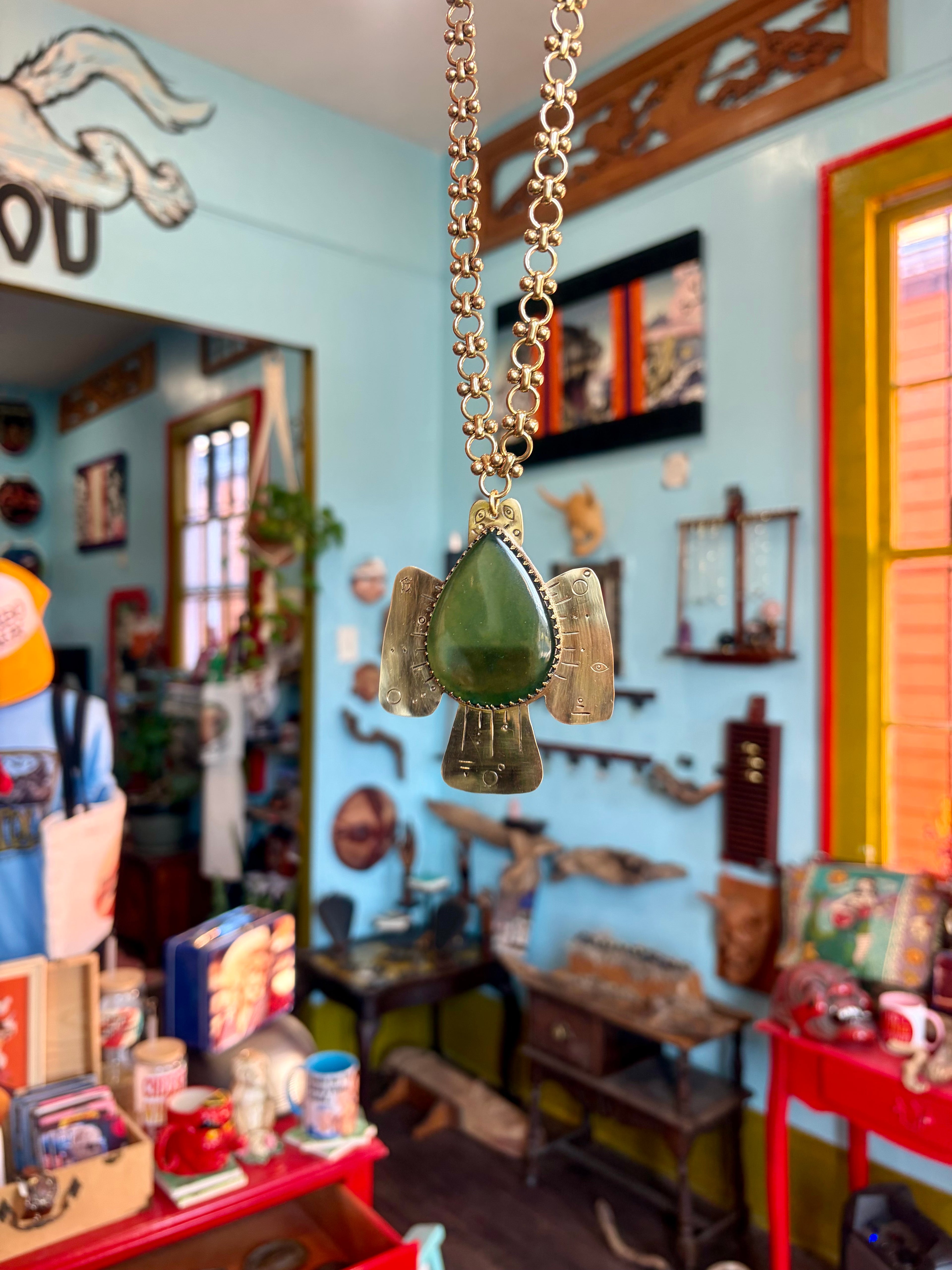 Jade Petroglyph Skykeeper Necklace