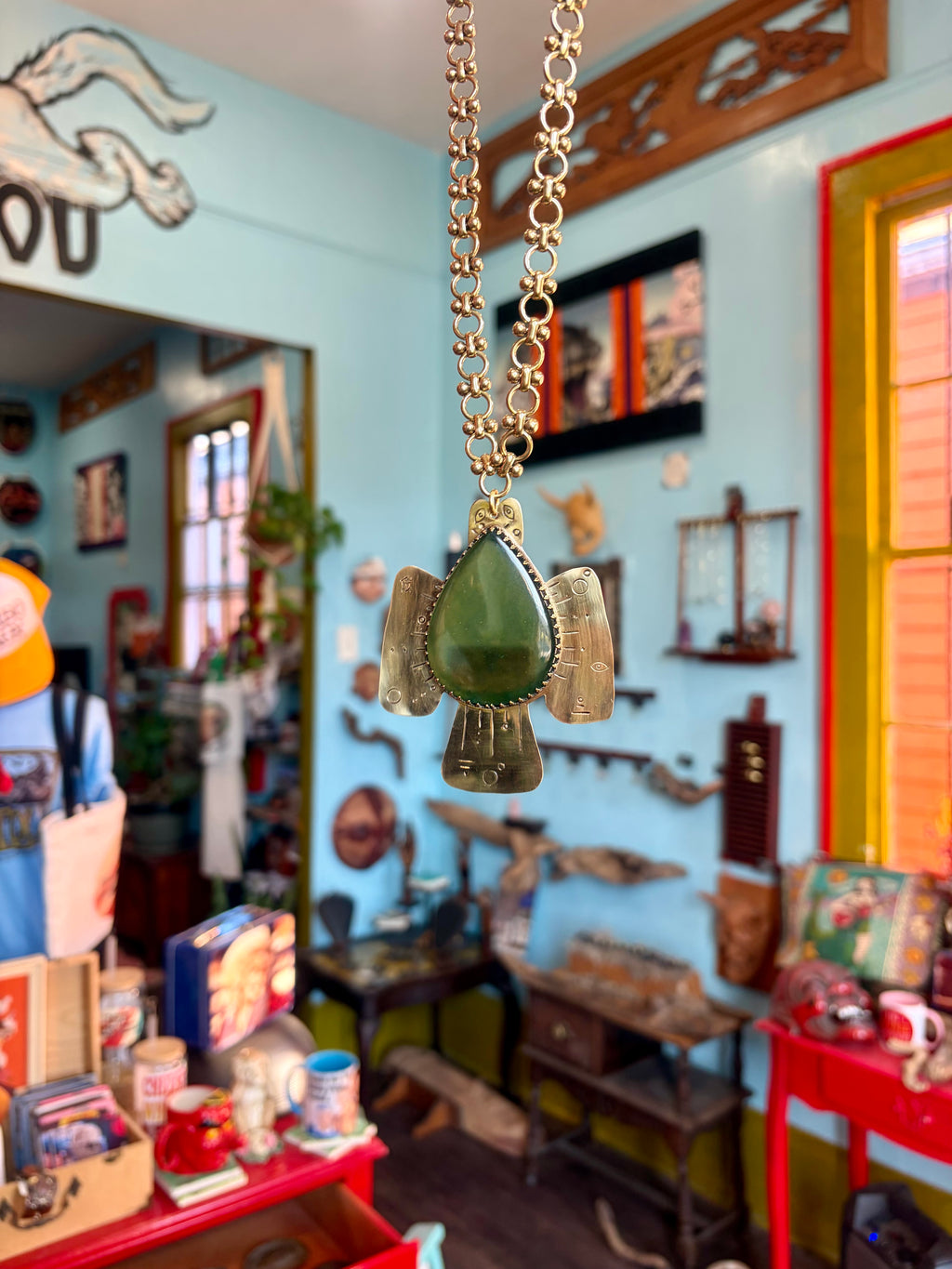 Jade Petroglyph Skykeeper Necklace