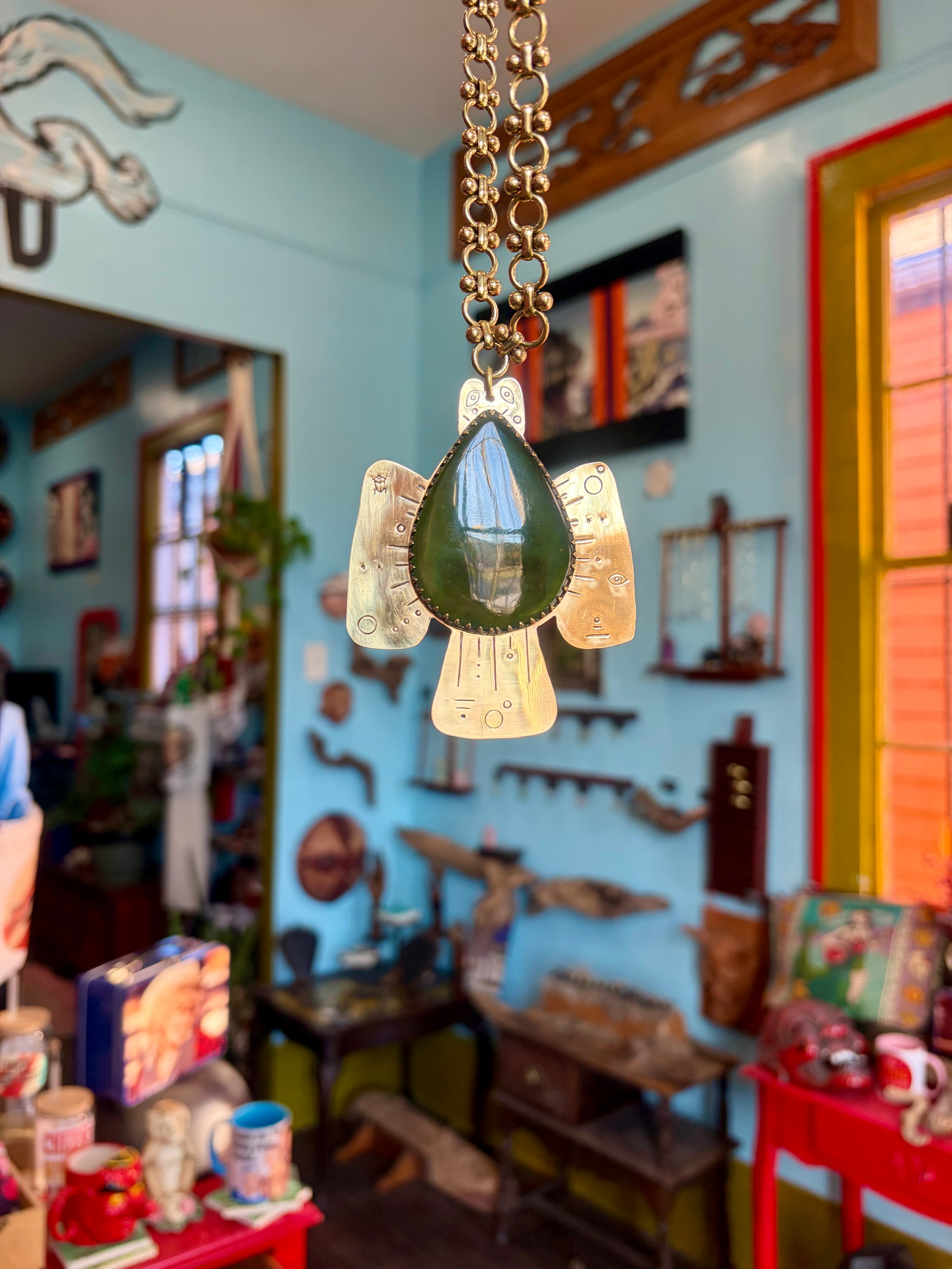 Jade Petroglyph Skykeeper Necklace