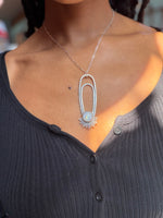 Rainbow Moonstone Aten Sundrop Necklace Solar Seed