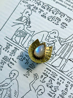 Rainbow Moonstone Wings Ring