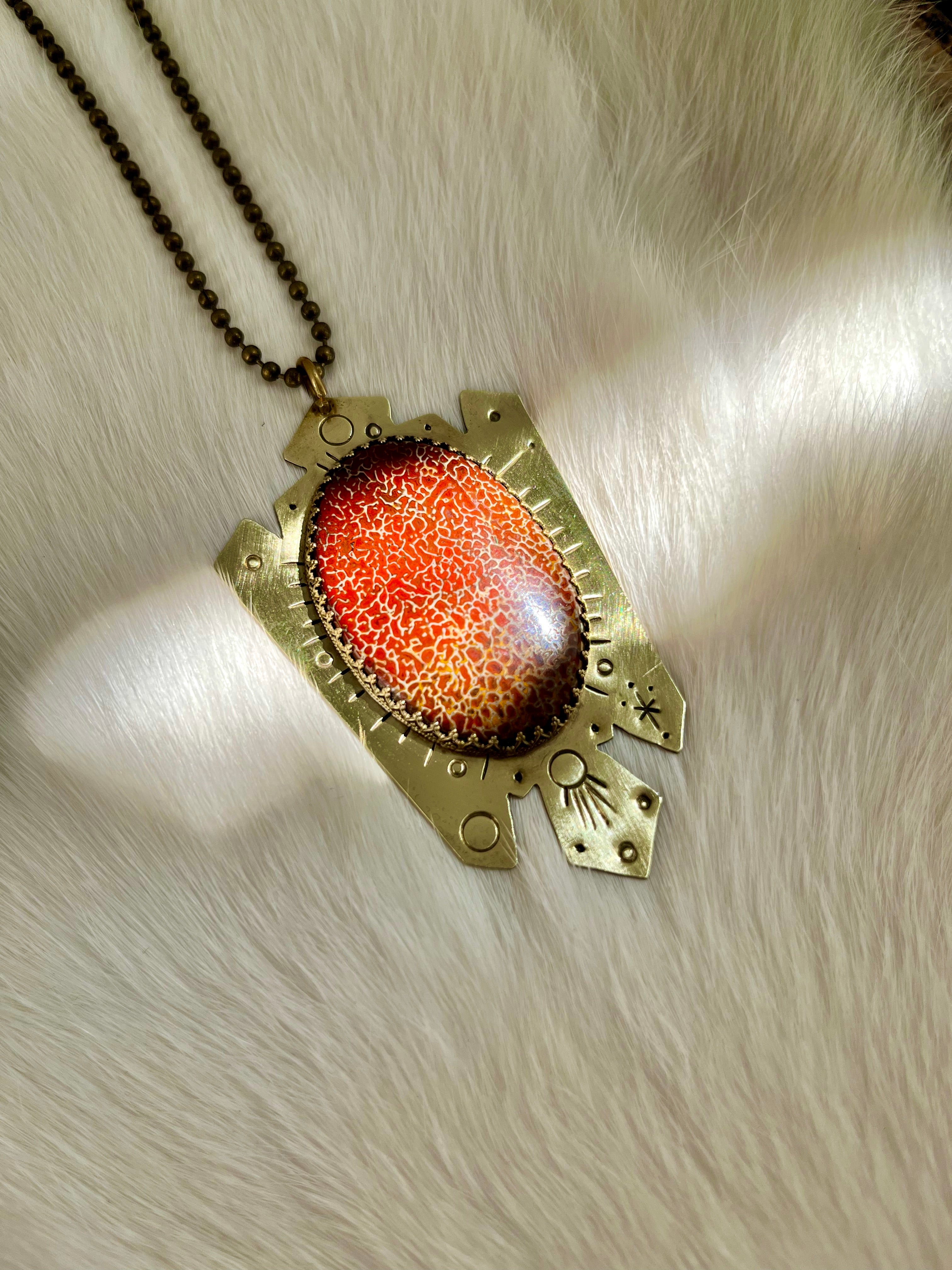 Dinosaur Bone Talisman Necklace