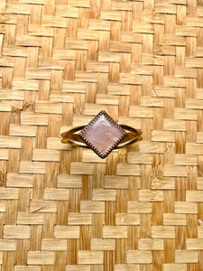 Rose Quartz Heart Harmony Cuff