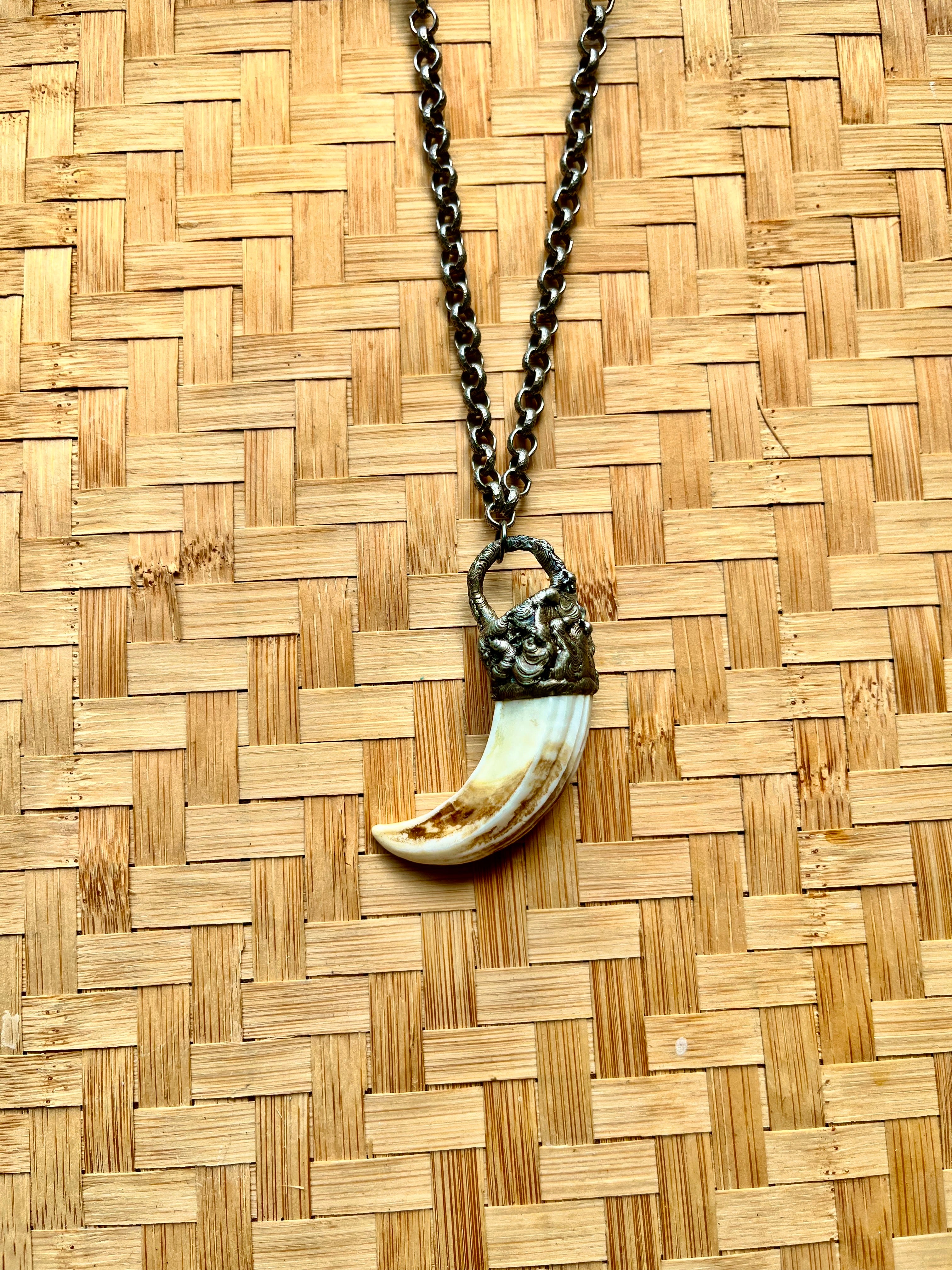 Mini Wild Boar Tusk Necklace