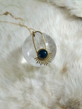 Blue Goldstone Aten Sundrop Necklace First Light