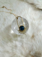 Blue Goldstone Aten Sundrop Necklace First Light